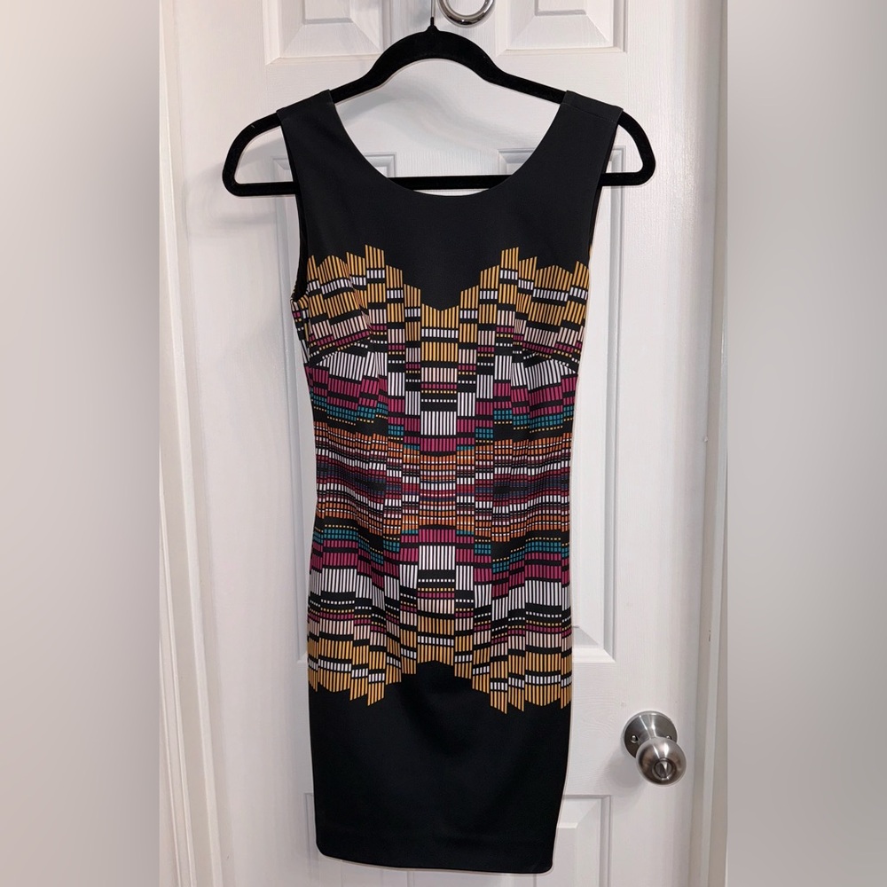 Bebe fitted dress with cut out in back, Size XXS - Picture 2 of 13